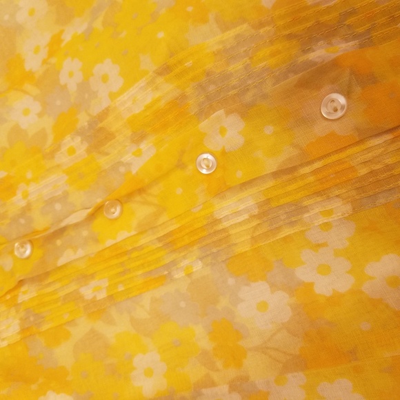 Vintage 60s McInerny Yellow Floral Sundress - Picture 3 of 5